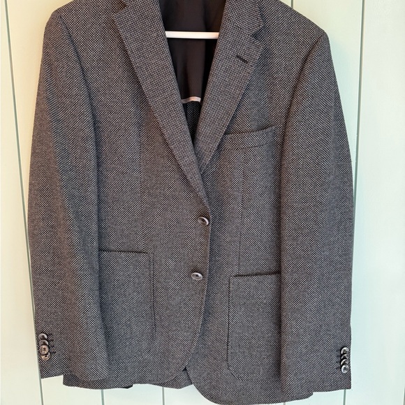 Boss Charcoal Textured Blazer - Picture 1 of 5